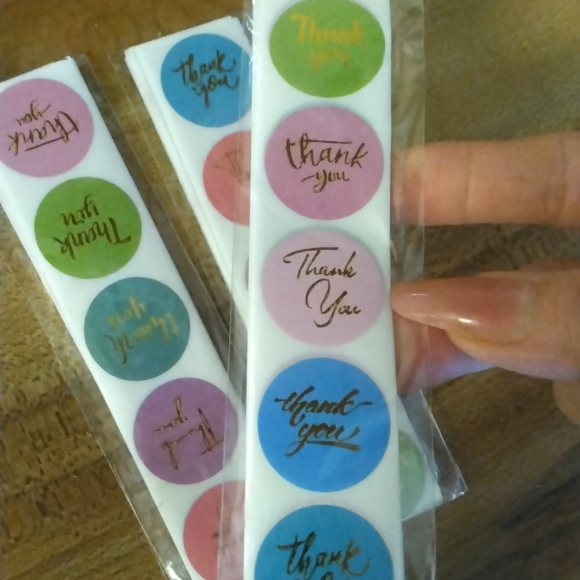 " Thank-you " stickers! 1 inch - Picture 2 of 2